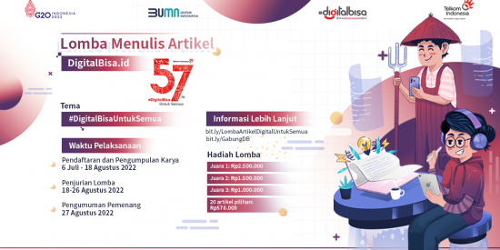 Lomba Menulis Artikel DigitalBisa.id dalam Rangka HUT ke-57 Telkom Indonesia